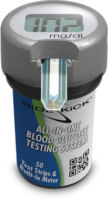 how to use sidekick blood glucose testing system