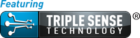 Featuring Triple Sense Technology Logo